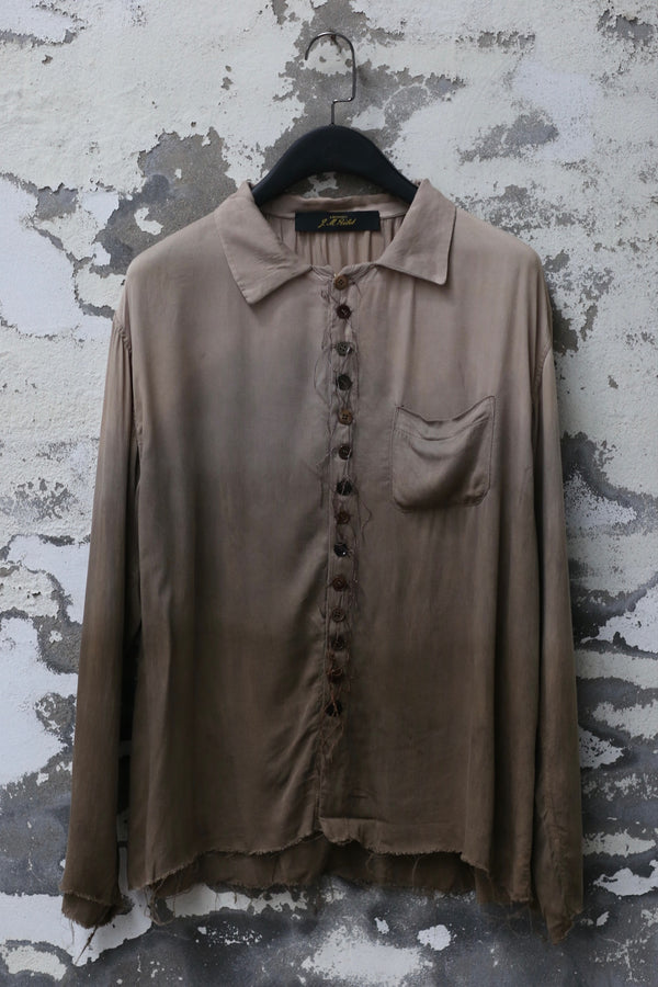 ARCHIVIO J.M.Ribot natural dyed shirt W27/MI/ND
